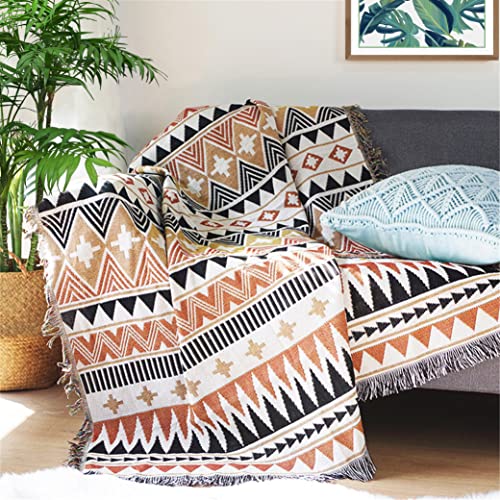 SYDVT Southwest Throw Blanket Aztec Navajo Blanket and Throws Tribal Blankets for Couch Bed Living Room Chair Sofa Decorative 51"x63"