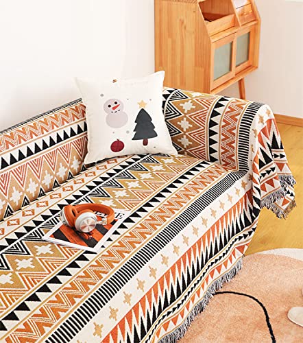 SYDVT Southwest Throw Blanket Aztec Navajo Blanket and Throws Tribal Blankets for Couch Bed Living Room Chair Sofa Decorative 51"x63"