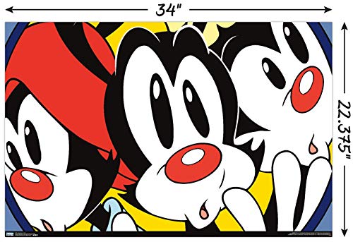 Trends International Animaniacs - Faces Wall Poster, 22.375" x 34", Unframed Version