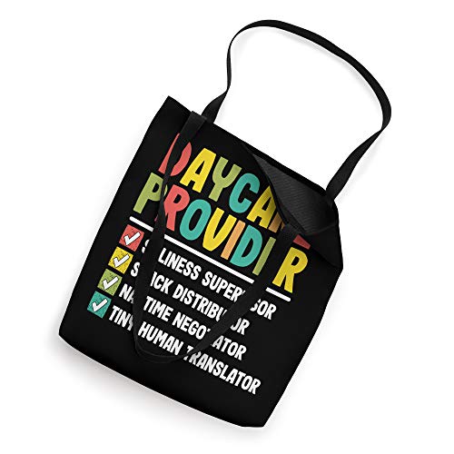 Daycare Provider Checklist Funny Gift Appreciation Childcare Tote Bag