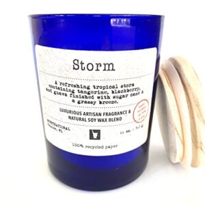 scentsational storm no. 6 – scented premium natural soy glass jar candle, 11oz | hand poured in the u.s.a.