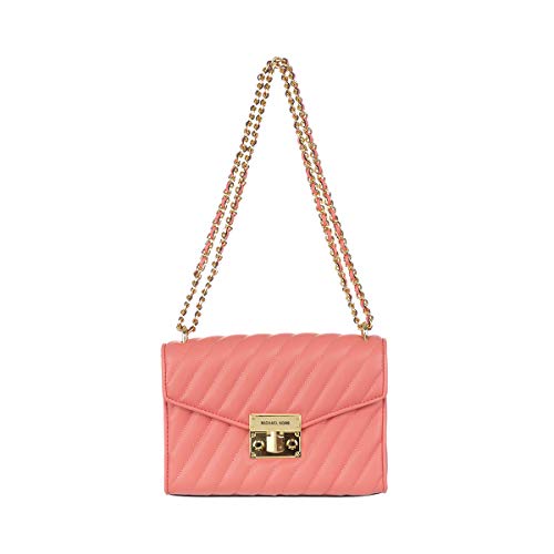 Michael Kors Women's Bag Rose Medium Crossbody Bag (Grapefruit)