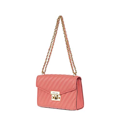 Michael Kors Women's Bag Rose Medium Crossbody Bag (Grapefruit)