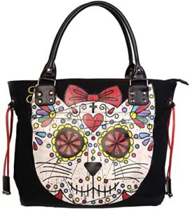 lost queen sugar skull kitten handbag