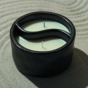 Paddywax Candles YY1002Z Yin & Yang Collection Scented Candle, 11-Ounce, Black - Palo Santo | Cade