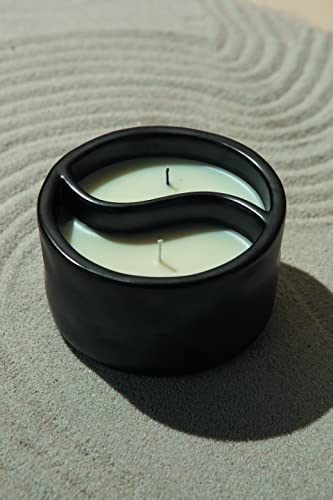 Paddywax Candles YY1002Z Yin & Yang Collection Scented Candle, 11-Ounce, Black - Palo Santo | Cade