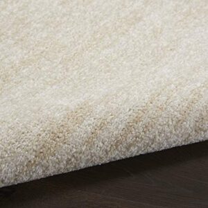 Nourison Essentials Indoor/Outdoor Ivory Beige 5' x 7' Area Rug, Easy -Cleaning, Non Shedding, Bed Room, Living Room, Dining Room, Backyard, Deck, Patio (5x7)