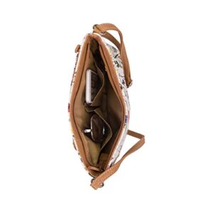 MultiSac womens Summerville East West Crossbody Bag Cross Body, Vienna/Hazelnut, One Size US