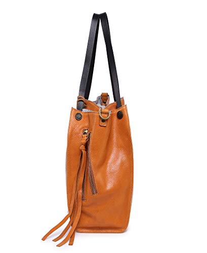 OLD TREND Genuine Leather Daisy Tote Bag (Chestnut)