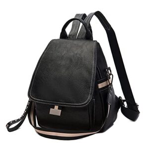 neevas women soft leather backpack girls anti-theft fashion rucksack handbag waterproof shoulder bag convertible backpack