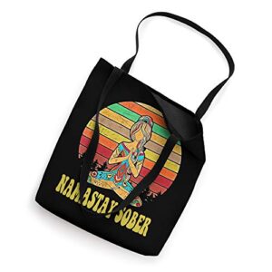 Namastay Sober NA AA 12 Step Recovery Narcotics Anonymous Tote Bag