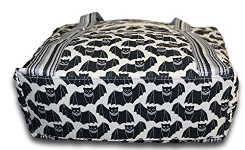 Bungalow 360 Vegan Striped Tote Bag (Bat)