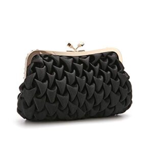 Debutante Evening Bag Black Women Clutch Bag With Chain Shoulder Strap Shoulder Bag