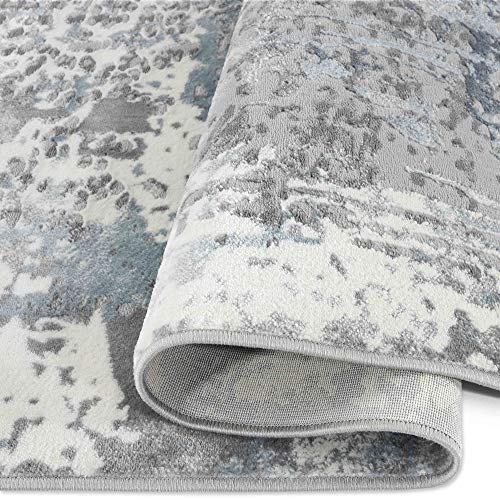 Home Dynamix Skyler Maurice Area Rug, 5'2"x7'2" Rectangle, Dark Gray-Blue