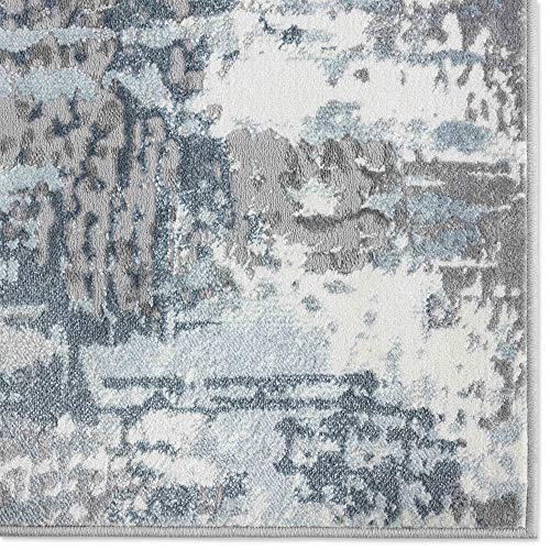 Home Dynamix Skyler Maurice Area Rug, 5'2"x7'2" Rectangle, Dark Gray-Blue