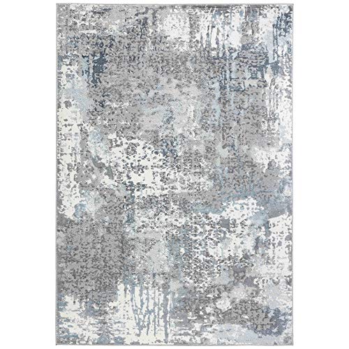 Home Dynamix Skyler Maurice Area Rug, 5'2"x7'2" Rectangle, Dark Gray-Blue