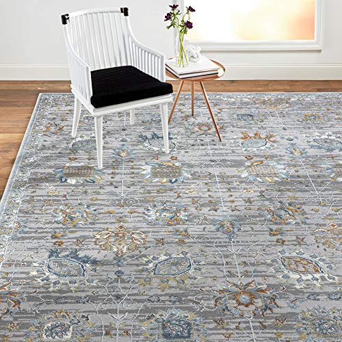 Home Dynamix Skyler Elise Area Rug, 7'8"x10'1" Rectangle, Gray