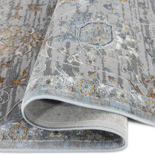 Home Dynamix Skyler Elise Area Rug, 7'8"x10'1" Rectangle, Gray