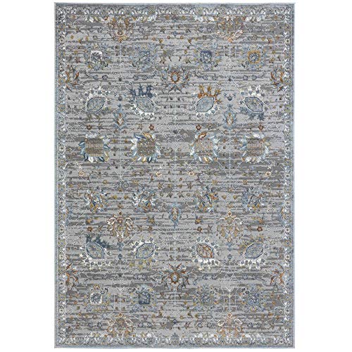 Home Dynamix Skyler Elise Area Rug, 7'8"x10'1" Rectangle, Gray