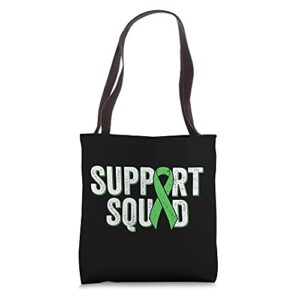 non-hodgkins lymphoma support squad – lime green awareness tote bag