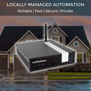 HomeSeer HomeTroller PRO Smart Home Controller Hub | Locally Managed Automation | Also Compatible with Alexa, Google Home & IFTTT