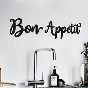 bon appetit wall décor bon appetit metal wall sign farmhouse kitchen wall art dining room cooking hanging signs housewarming gift