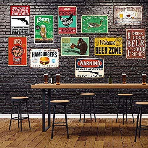 Eeypy Breeds of Chickens Poster Wall Art Home Decor Vintage Metal Tin Signs Coffee Shop Plate Iron Painting Warn Retro Novelty Funny Humorous Bar Pub Restaurant Kitchen Tin Sign Wall 8x12 Inch Mix011