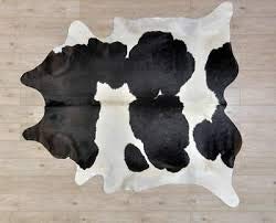 small cowhide black and white cow hide rug natural black white cow skin leather area hair on 5 x 3