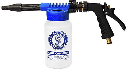 HVAC Guys Coil Cannon Cleaner Mixing Sprayer for Air Conditioner and Refrigeration Coil Cleaner Dilution Ratios - 2-qt. Size - Works With Other Cleaners Calling for Higher Dilution Ratios