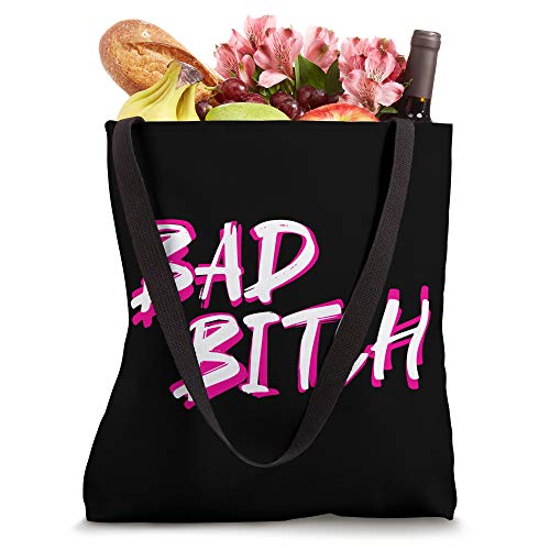 Bad Bitch, Salty Attitude Bossy Swear Words Feminist Tote Bag