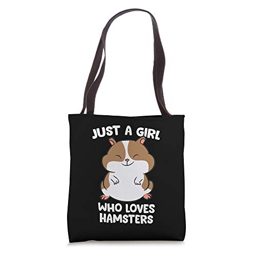 Just a Girl Who Loves Hamsters Cute Hamster Girl Tote Bag