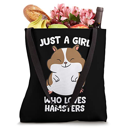 Just a Girl Who Loves Hamsters Cute Hamster Girl Tote Bag