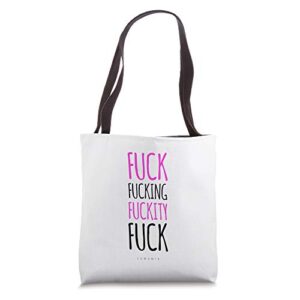 funny bags for women canvas tote gifts fucking fuckity fuck tote bag