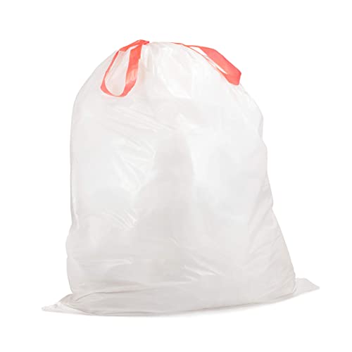 QUALIA LAVENDER SCENTED 21 Gal / 80 Liter | Drawstring Closure Trash Bag | Heavy Duty (LAVENDER, 45 BAGS), WHITE, (L10002)