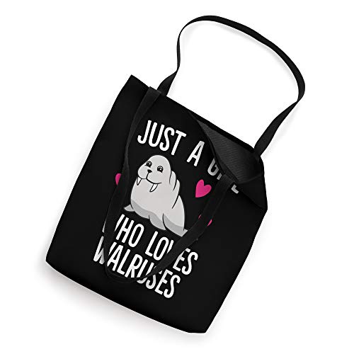 Just a Girl Who Loves Walruses Cute Walrus Girl Tote Bag