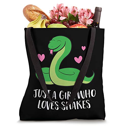 Just a Girl Who Loves Snakes Cute Snake Girl Tote Bag