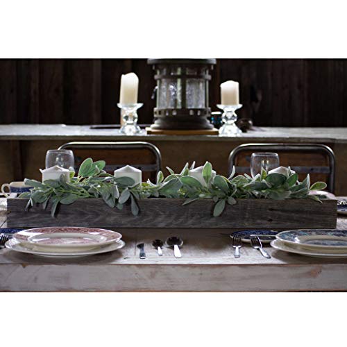 BARNWOODUSA Rustic Centerpiece Barnwood Box | Dining Room Table Decorations for Home Décor | Coffe Table Décor | Planter Box | Fireplace Mantel Farmhouse Ornament | 35.5" L