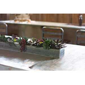 BARNWOODUSA Rustic Centerpiece Barnwood Box | Dining Room Table Decorations for Home Décor | Coffe Table Décor | Planter Box | Fireplace Mantel Farmhouse Ornament | 35.5" L