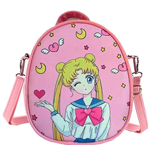 Kerr's Choice Girl Women Crossbody Bag Japan Pink Backpack Crossbody Purse Pink Cute Crossbody Bag