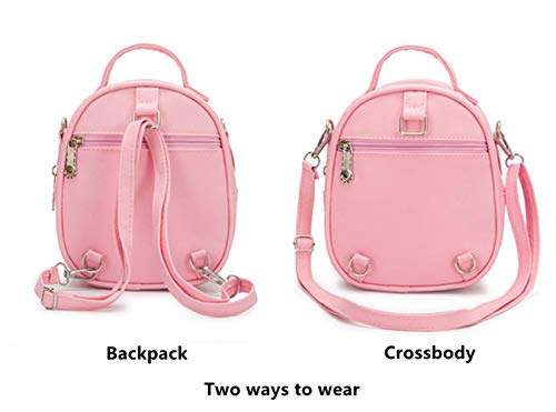 Kerr's Choice Girl Women Crossbody Bag Japan Pink Backpack Crossbody Purse Pink Cute Crossbody Bag