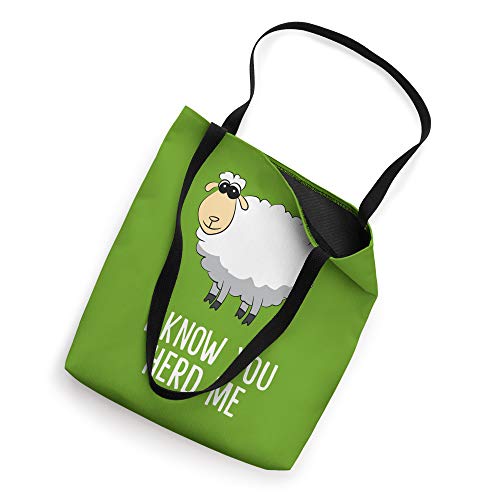 Funny Sheep I Know You Herd Me Cute Sheep Lover Gift Sheep Tote Bag