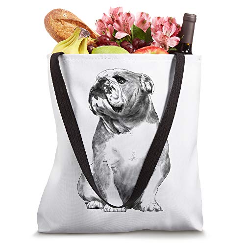 Dog English Bulldog Tote Bag