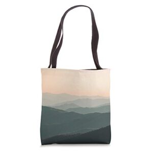 great smoky mountains – mountain scene mountain theme nature tote bag