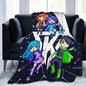 the krew its-funneh protagonists poster blankets super soft warm faux fur throw blanket -ultra-soft micro fleece blanket twin, warm, lightweight, pet-friendly, throw for home bed, sofa & dorm
