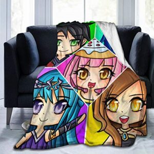 its-funneh all protagonists blankets super soft warm faux fur throw blanket -ultra-soft micro fleece blanket twin, warm, lightweight, pet-friendly, throw for home bed, sofa & dorm,50×40 inch