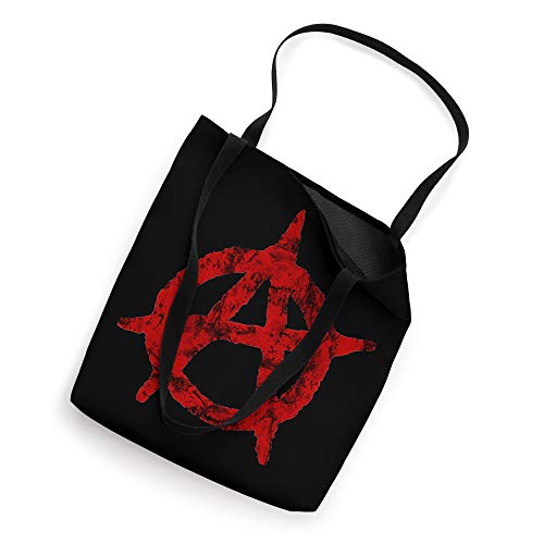 Anarchist Symbol Distressed Political Anarchy Rock Star Gift Tote Bag