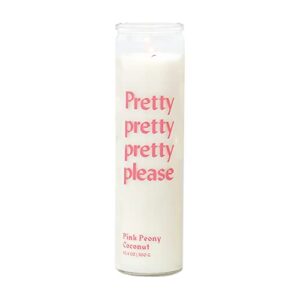 paddywax candles spark collection, naturally scented candle, 10.6 ounces, pink peony coconut