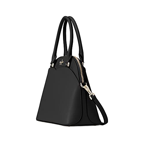 Kate Spade New York Payton Medium Dome Top Zip Satchel Crossbody Bag in Black