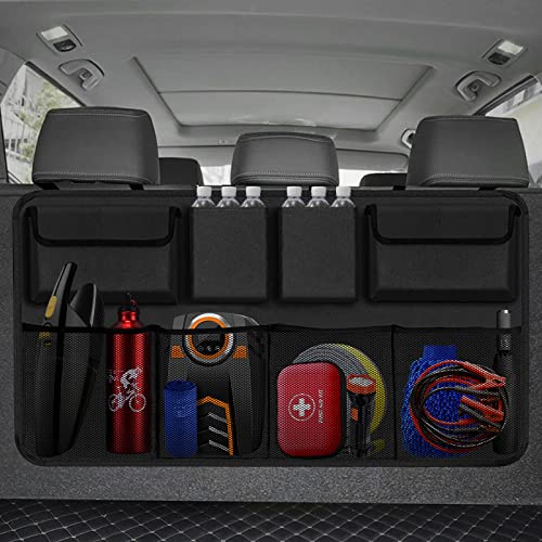 Wellkool Car Trunk Car Organisers, Backseat Hanging Car Organisers with 8 Large Storage Bag -Trunk Organizer for SUV,Truck,Van -Your Space Saving Exper (Car Organizer1)