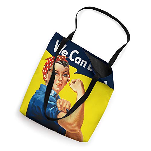 WE CAN DO IT Rosie the Riveter Vintage Feminist Icon Gift Tote Bag